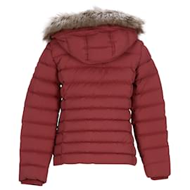 Tommy Hilfiger-Womens Essential Hooded Down Jacket-Peach