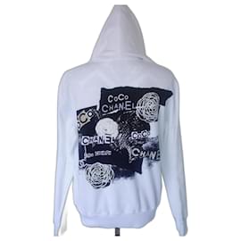 Chanel-Chanel Coco hoodie Size S-Black,White