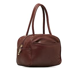 Loewe-Leather Mini Handbag-Brown
