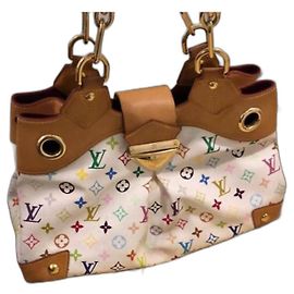 Sac à main Louis Vuitton Ursula Monogramme Multicolore Blanc Rose Blanc Bleu Vert Violet