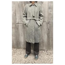 Burberry-tamanho do casaco Burberry vintage 40-Cinza