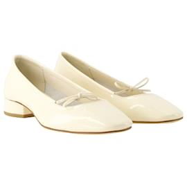 Aeyde-Darya Ballerinas - Aeyde - Leather - Beige-Beige