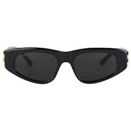 Balenciaga-Balenciaga Dynasty D-Frame Gafas de sol en acetato negro-Negro