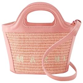 Marni-Tropicalia Micro Shopper Bag - Marni - Cotton - Light Pink-Pink