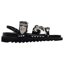 Toga Pulla-AJ1018 Flat Shoes - Toga Pulla - Black - Leather-Black