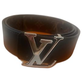 Louis Vuitton cinture Nero Marrone scuro