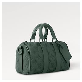 Louis Vuitton-Bandolera LV Keepall 25-Verde oscuro