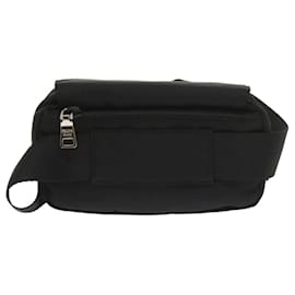Prada-PRADA Waist bag Nylon Black Auth fm2924-Black