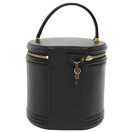 Louis Vuitton-LOUIS VUITTON Epi Cannes Hand Bag Black M48032 LV Auth yk9393-Black