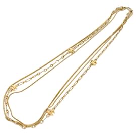 Chanel-CHANEL COCO Mark Necklace Gold Tone CC Auth ar10556b-Other