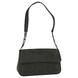Bally-BALLY Shoulder Bag Suede Gray Auth ac2476-Grey