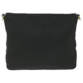 Prada-PRADA Shoulder Bag Nylon Black Auth ki3770-Black
