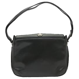 Gucci-GUCCI Shoulder Bag Leather Black 406 001 2007 Auth ep2256-Black