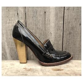 Dolce & Gabbana-Dolce & Gabbana heeled loafers p 38-Black