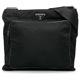 Prada-Prada Sac bandoulière noir Tessuto-Noir