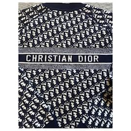 Christian Dior-Strickwaren-Blau