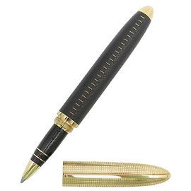 NUOVA PENNA A SFERA LOUIS VUITTON SPIRIT DOC IN PELLE E METALLO Nero