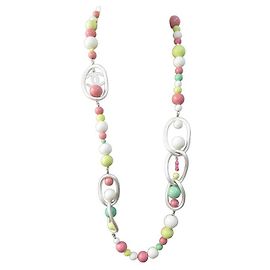 COLLAR CHANEL CON CINTURÓN Y CAMISETA CON LOGO MULTICOLOR 65-95 COLLAR CINTURÓN PERLAS Multicolor