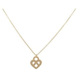 COLLAR POIRAY CORAZÓN ENTRELAZADO MM 328210 oro amarillo 18CADENA COLLAR ORO K Dorado