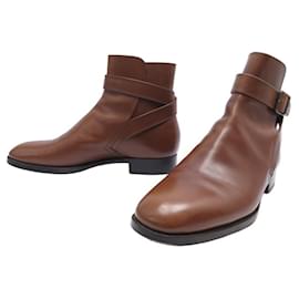 JM Weston-JM WESTON JODHPUR SHOES 722 Boots 8D 42 BROWN LEATHER BOOTS SHOES-Brown