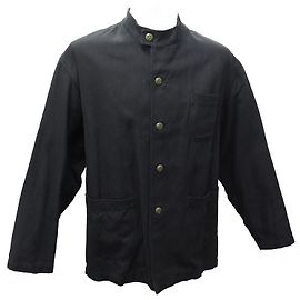 GIACCA ARNYS FRANCIA FORESTIERE L 52 CAPPOTTO GIACCA GIROCOLLO IN COTONE NERO Nero