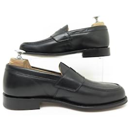 Church's-NEW CHURCH'S DAWLEY SHOES MOCCASINS 6F 40 BLACK LEATHER MOCCASINS LOAFERS-Black