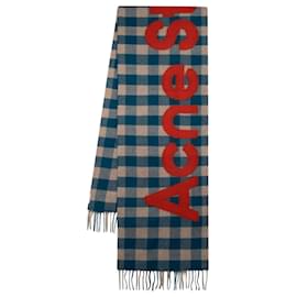 Acne-Veda Scarf - Acne Studios - Wool - Turquoise Blue-Blue