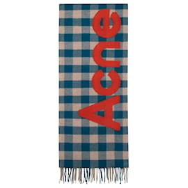 Acne-Veda Scarf - Acne Studios - Wool - Turquoise Blue-Blue