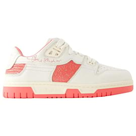 Acne-08sthlm Baskets Low Pop M - Acne Studios - Cuir - Blanc/pink-Blanc