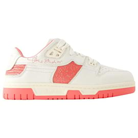 Acne-08sthlm Low Pop M Sneakers - Acne Studios - Leather - White/pink-White