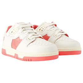 Acne-08sthlm Low Pop M Sneakers - Acne Studios - Leather - White/pink-White