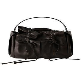 Bolsa Atroska Hobo - Acne Studios - Couro - Marrom Escuro Marrom