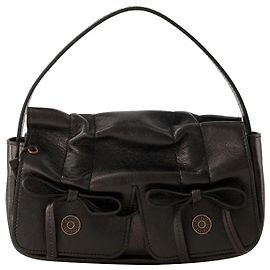 Bolsa Atroska Micro Hobo - Acne Studios - Couro - Marrom Escuro Marrom