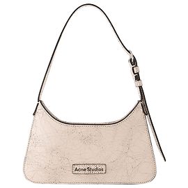 Sac Hobo Platt Micro Crackle - Acne Studios - Cuir - Rose Pastel Rose