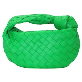 Bottega Veneta-Bottega Veneta Mini Jodie Shoulder Bag in 'Parakeet' Green Leather-Green