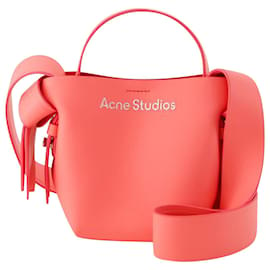 Acne-Musubi Micro Umhängetasche – Acne Studios – Leder – Electric Pink-Pink