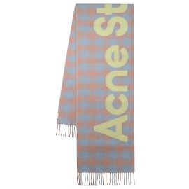 Veda Scarf - Acne Studios - Wool - Beige/green Brown Beige