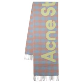 Acne-Veda Scarf - Acne Studios - Wool - Beige/green-Beige