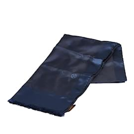 Louis Vuitton-Sciarpa in cotone a fascia Louis Vuitton Monogram All In LV M77002 in buone condizioni-Blu