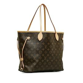 Louis Vuitton-Louis Vuitton Neverfull MM Canvas-Einkaufstasche mit Monogramm M40156 In sehr gutem Zustand-Braun