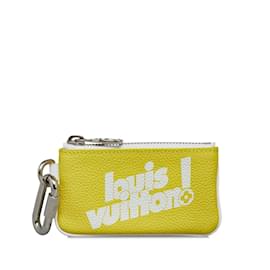 Louis Vuitton-Louis Vuitton Leather Everday LV Key Pouch Leather Key Holder M80845 in Good condition-Yellow