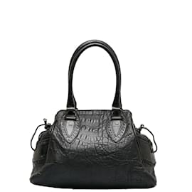 Fendi-Etniko Lederhandtasche 8BN157-Braun