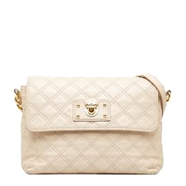 Marc Jacobs-Quilted Leather Chain Shoulder Bag-Brown