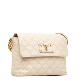 Marc Jacobs-Quilted Leather Chain Shoulder Bag-Brown