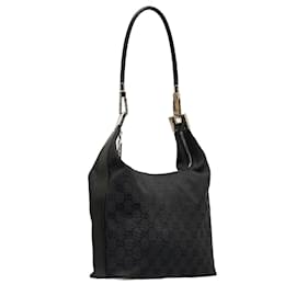 Gucci-GG Canvas Hobo Shoulder Bag  002 058-Black