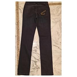 Versace-Pants-Navy blue