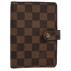 Louis Vuitton-LOUIS VUITTON Damier Ebene Agenda PM Day Planner Cover R20029 LV Auth th4308-Other