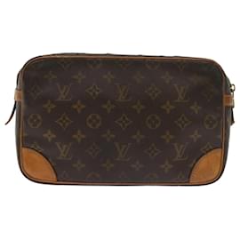 Louis Vuitton-Louis Vuitton Monogram Compiegne 28 Clutch Bag M51845 LV Auth bs9944-Monogram