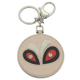 Fendi-FENDI Key Ring Leather Pink Auth ar10597b-Pink