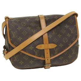 Louis Vuitton-Louis Vuitton Monograma Saumur 30 Bolsa de ombro M42256 Autenticação de LV 58948-Monograma